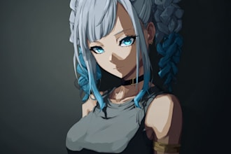 draw anime character for profile picture