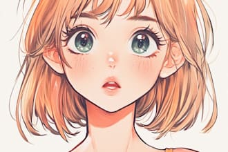 draw any anime, games, or original characters art you like