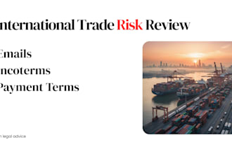 identify legal, commercial risks in your international sales