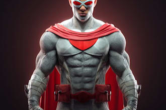 superhero character for comics