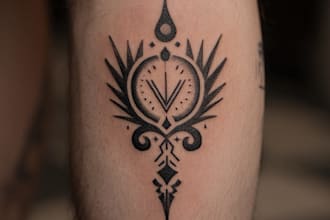create handdrawn persian arabic calligraphy tattoo in 24h