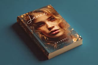 design illustrated romance book cover or ebook cover
