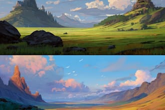 design a environment concept art landscape design