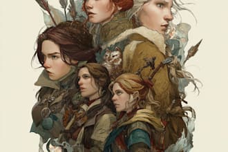 create stylized dnd, rpg, and character art
