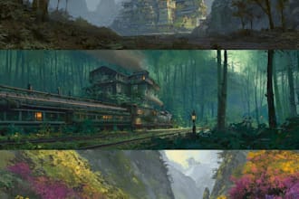 paint an environmental concept art