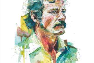 paint a colorful portrait in watercolor