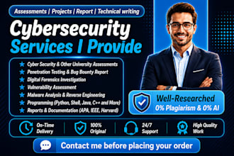 do cybersecurity assessments, task, project, and technical writing