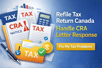 refile tax return canada and handle cra letter response t1 cra tax consulting