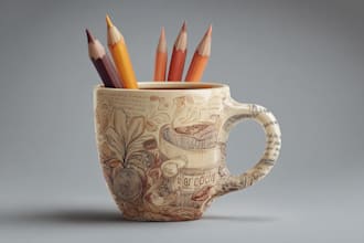 design a trendy coffee mug for your business