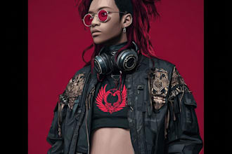 draw cyberpunk characters and scifi illustrations