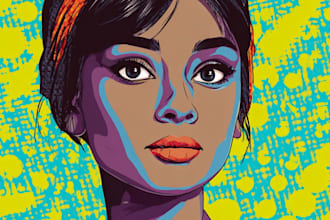 create vibrant pop art illustrations of your food or drinks