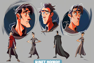 character design in comic style