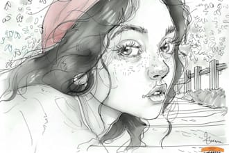 sketch you color anime sketch art