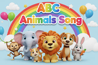create nursery rhymes and kids learning animated videos