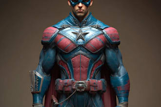 superhero character for comics