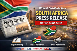 write and distribute south africa press release to top news sites