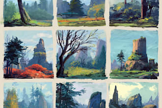 create concept art and illustration