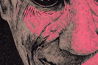 draw a metal, horror, dark art