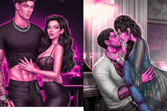 design dark mafia romance book cover sexy nsfw semi realistic character fiction