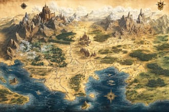 create digitally illustrated map for your book