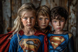 make a family superhero portraits for you