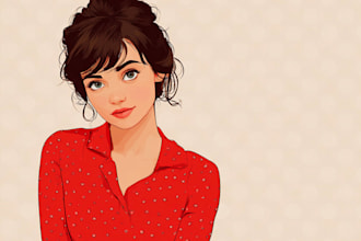 illustrate disney style character from your photo