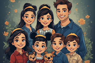 make cartoonist picture portrait comic, cartoon portrait