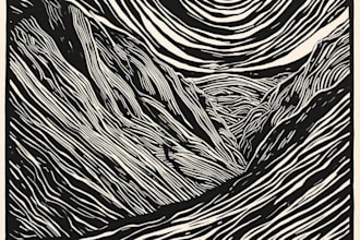 create awesome linocut illustration art