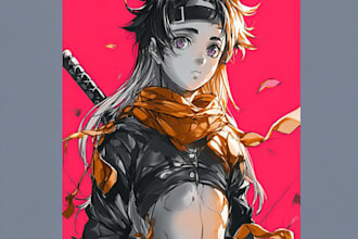 draw anime and manga character illustration
