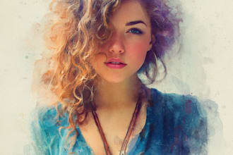 give a watercolor effect to your photos in photoshopb