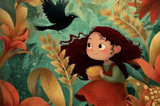 children story book illustration children story book