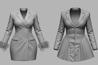 create realistic 3d garments clothing in clo 3d marvelous designer second life