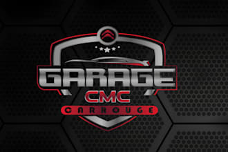 design modern automotive car garage logo and branding