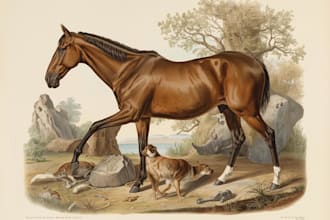 illustrations of animals scientific or wildlife