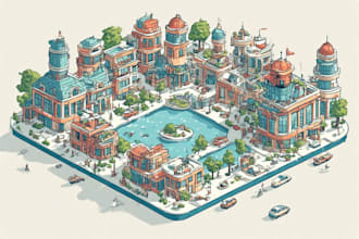 create amazing isometric illustrations