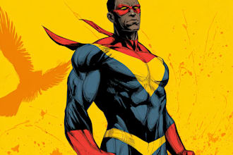 superhero character for comics