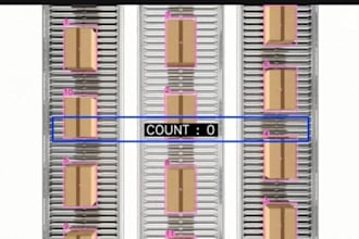create a software to count anything through camera like customers,bags etc