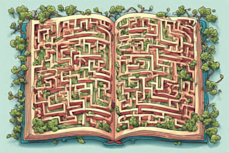 l design unique mazes puzzles activity book for amazon KDP