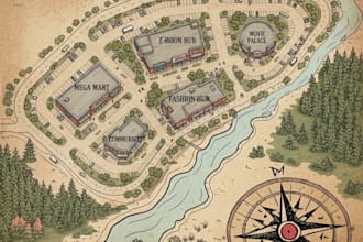 do create real estate aerial maps custom retail location map