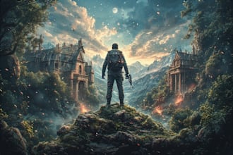 design a cinematic movie poster