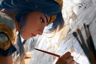 draw anime, games, or original characters art