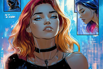 design original comic villain character art