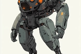 draw high quality mecha concepts