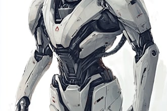 high quality robot, mecha concepts