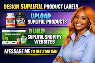 design supliful product label supliful product upload supliful shopify website