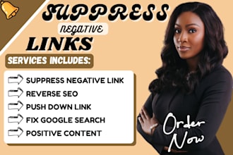 suppress negative links and push down bad search results