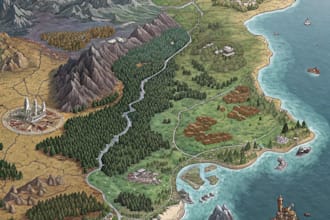 make create a landscape and terrain for unreal engine