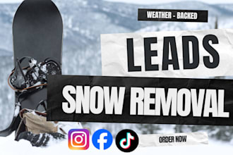 qualified converting snow removal leads facebook ads google ads snow marketing