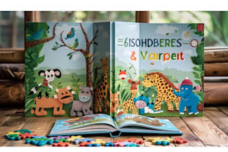 create kids activity book and puzzle book for KDP and etsy