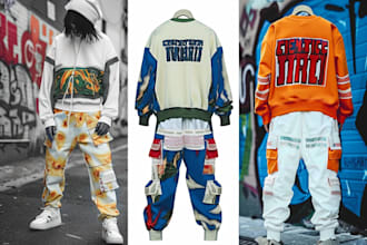 design tshirt, sweatsuit luxury streetwear clothing brand